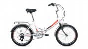 Велосипед 20' складной FORWARD ARSENAL 20 2.0 белый, 6 ск., 14' RBKW9YF06003 (19)